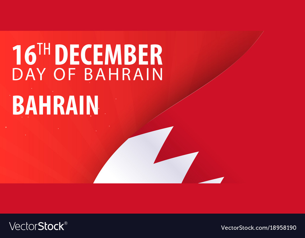 Independence day of the bahrain flag