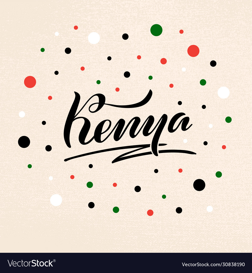 Kenia lettering 1