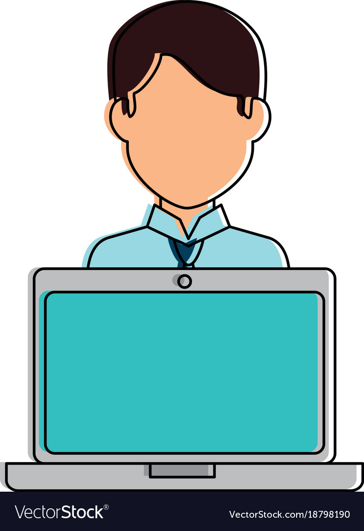 Laptop computer with user