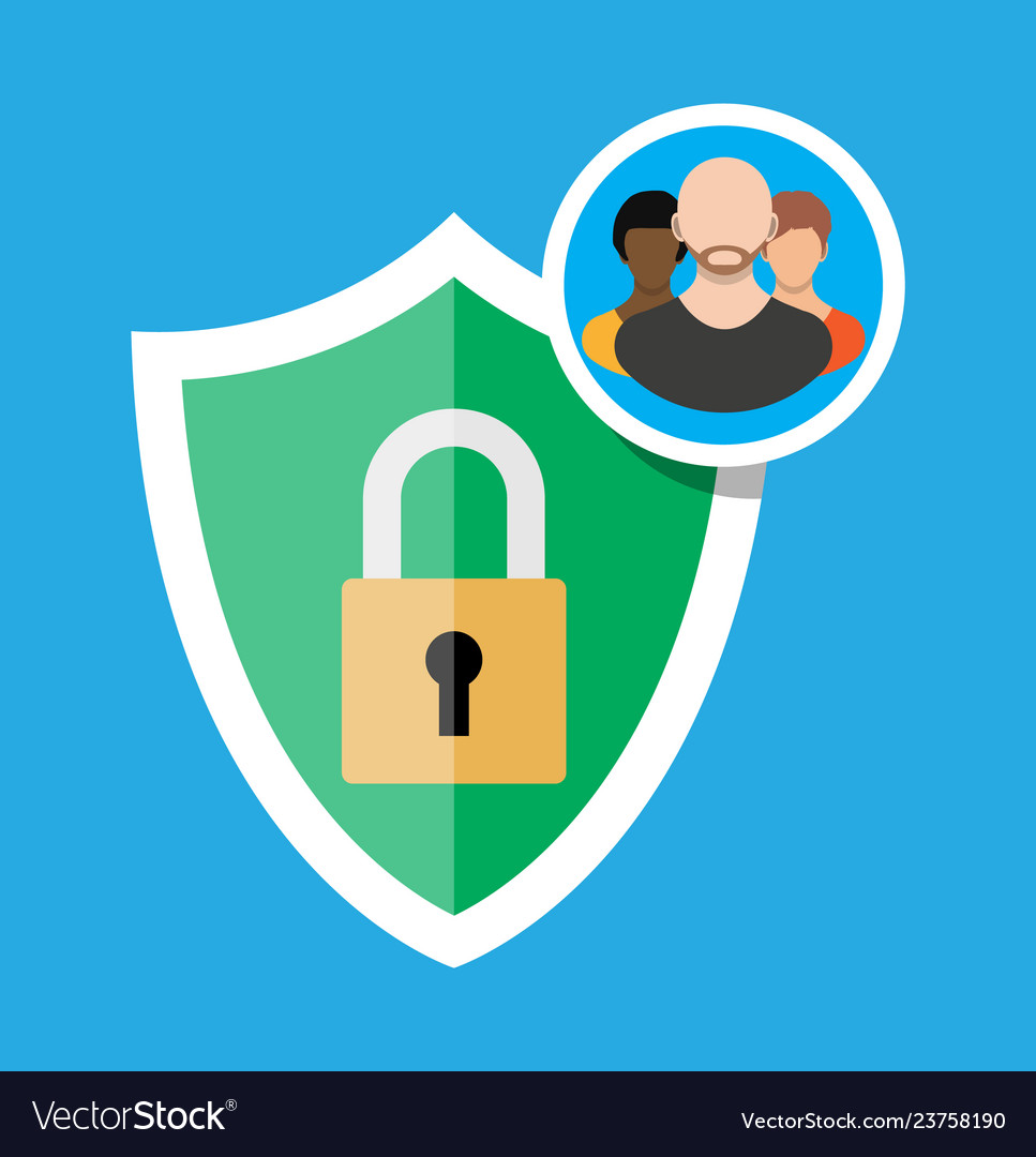 Lock Shield with User Icon - Security