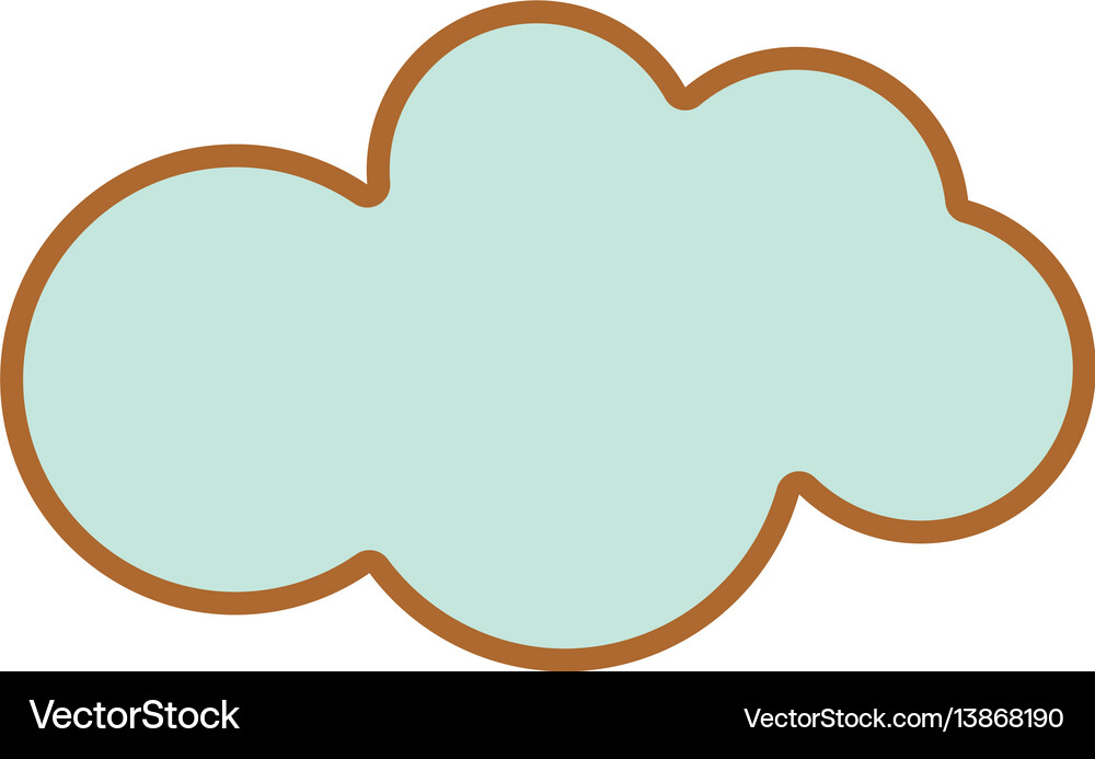 Nice cloud sky icon Royalty Free Vector Image - VectorStock