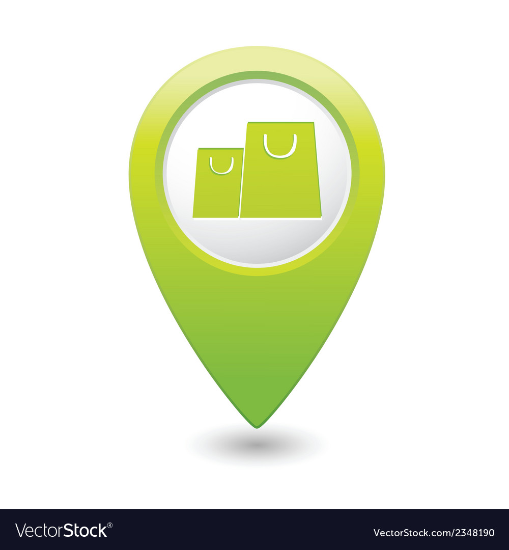 Shopping Bag Map Pointer