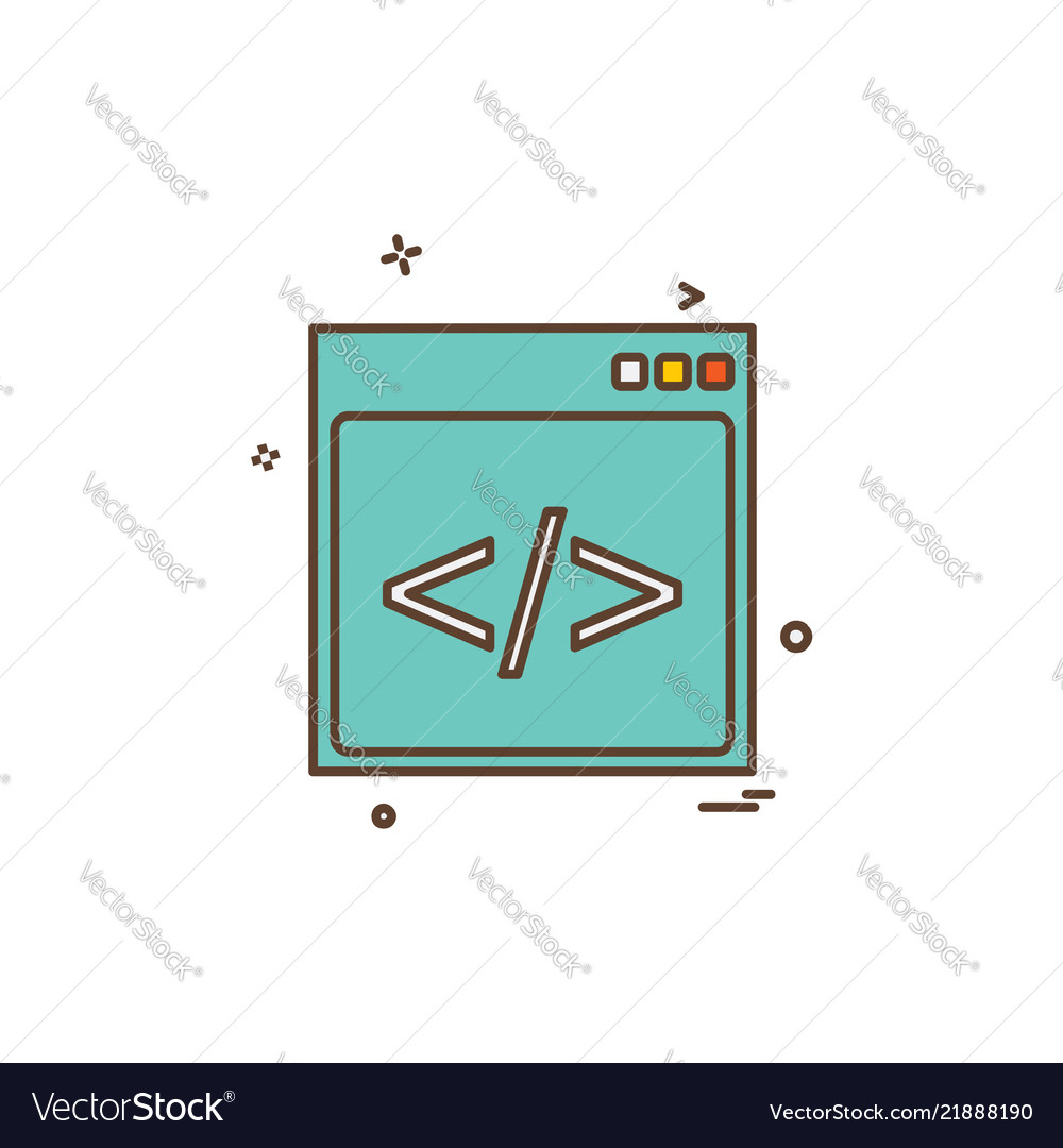 Web layout icon design Vector Image Web layout icon design