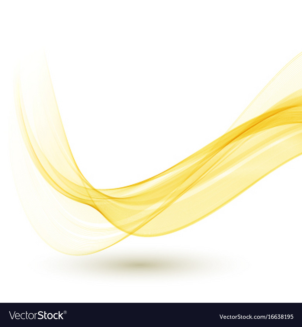 Abstract orange color wave design element