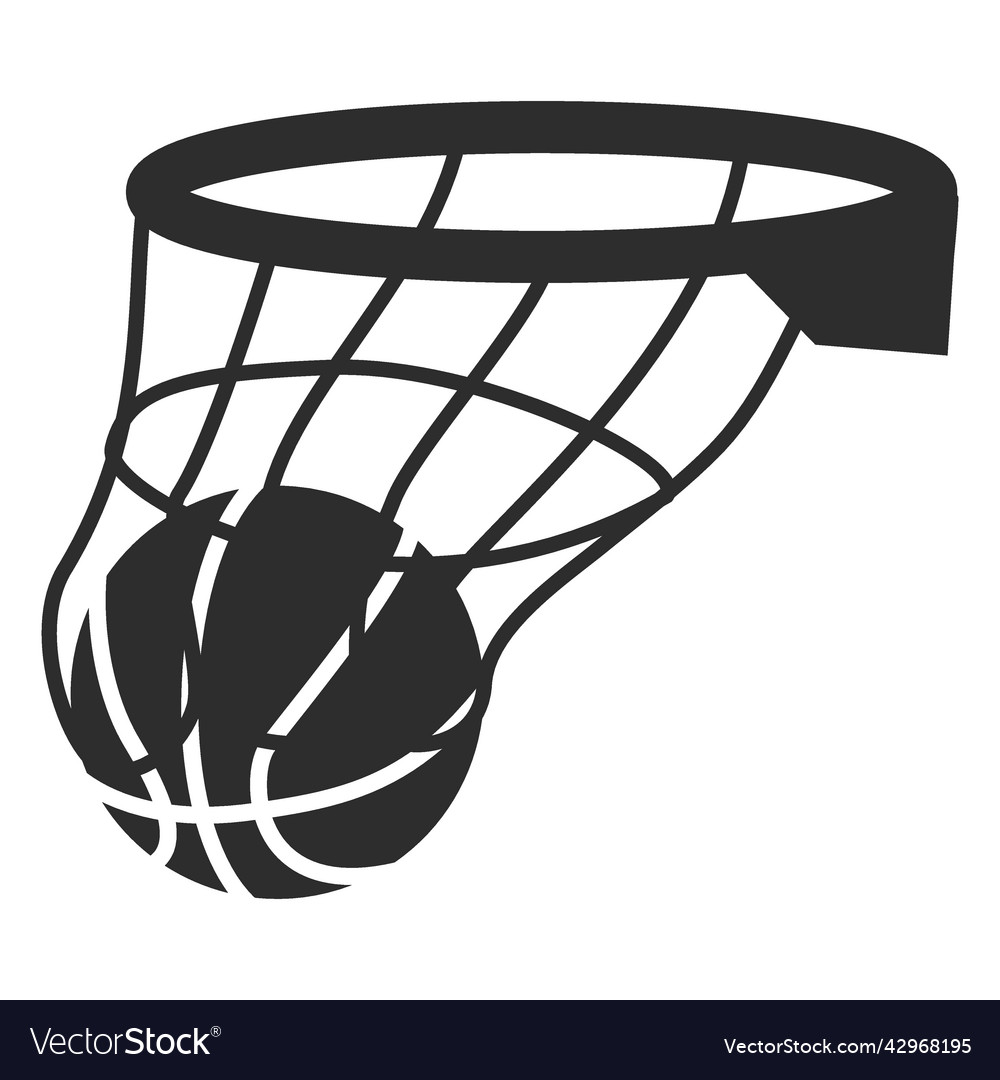 basketball hoop and ball clipart free