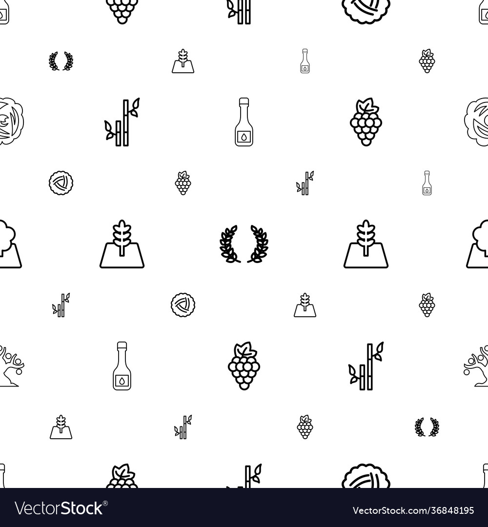 Branch icons pattern seamless white background