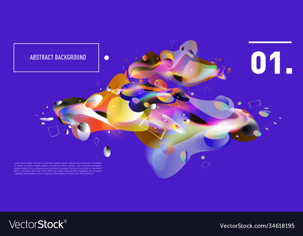 Colorful abstract fluid gradient pattern