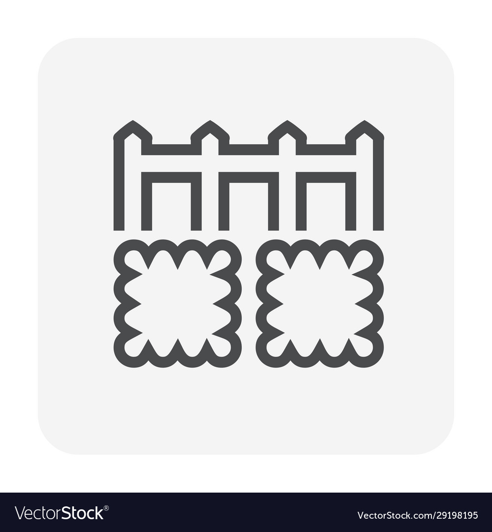 Grass fence icon