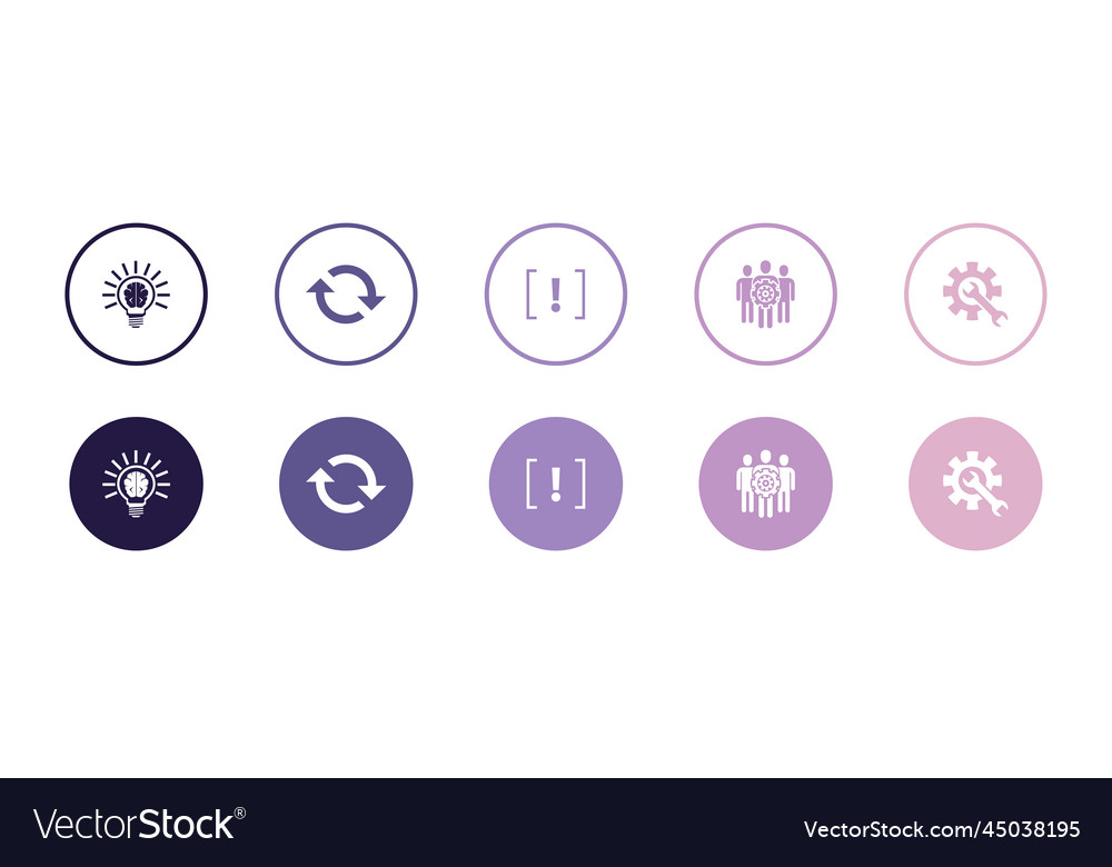 Idea change problem team work resolve icons