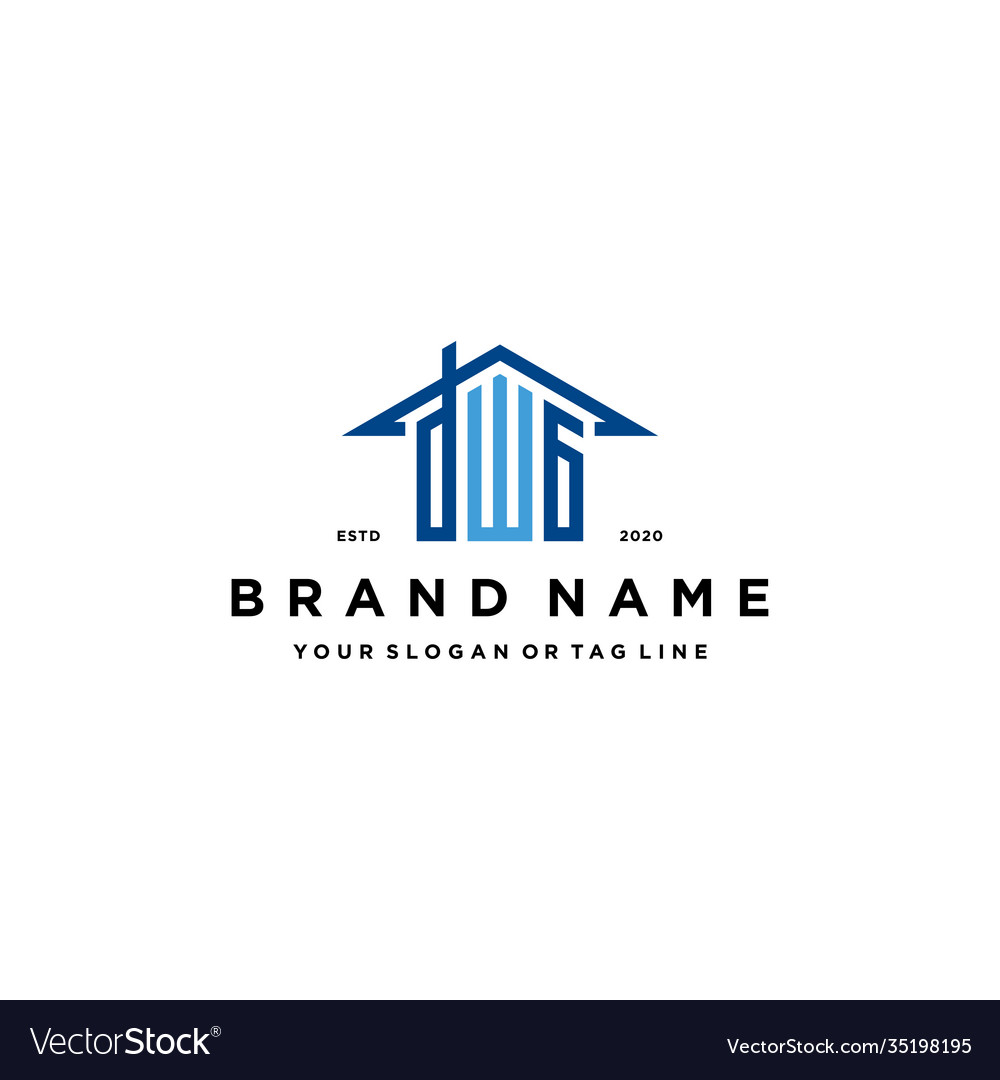 Letter dwg home roof logo design and business card