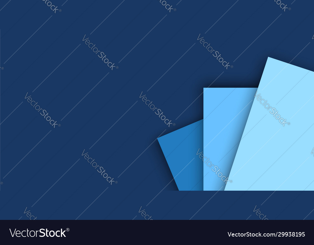 Paper layer blue abstract background use Vector Image Paper layer blue abstract background use