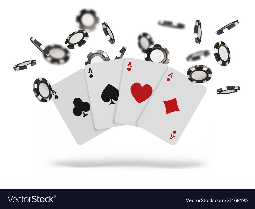 Playing Cards And Poker Chips Fly Casino Concept Vector Image Playing Cards And Poker Chips Fly Casino Concept Vector Image