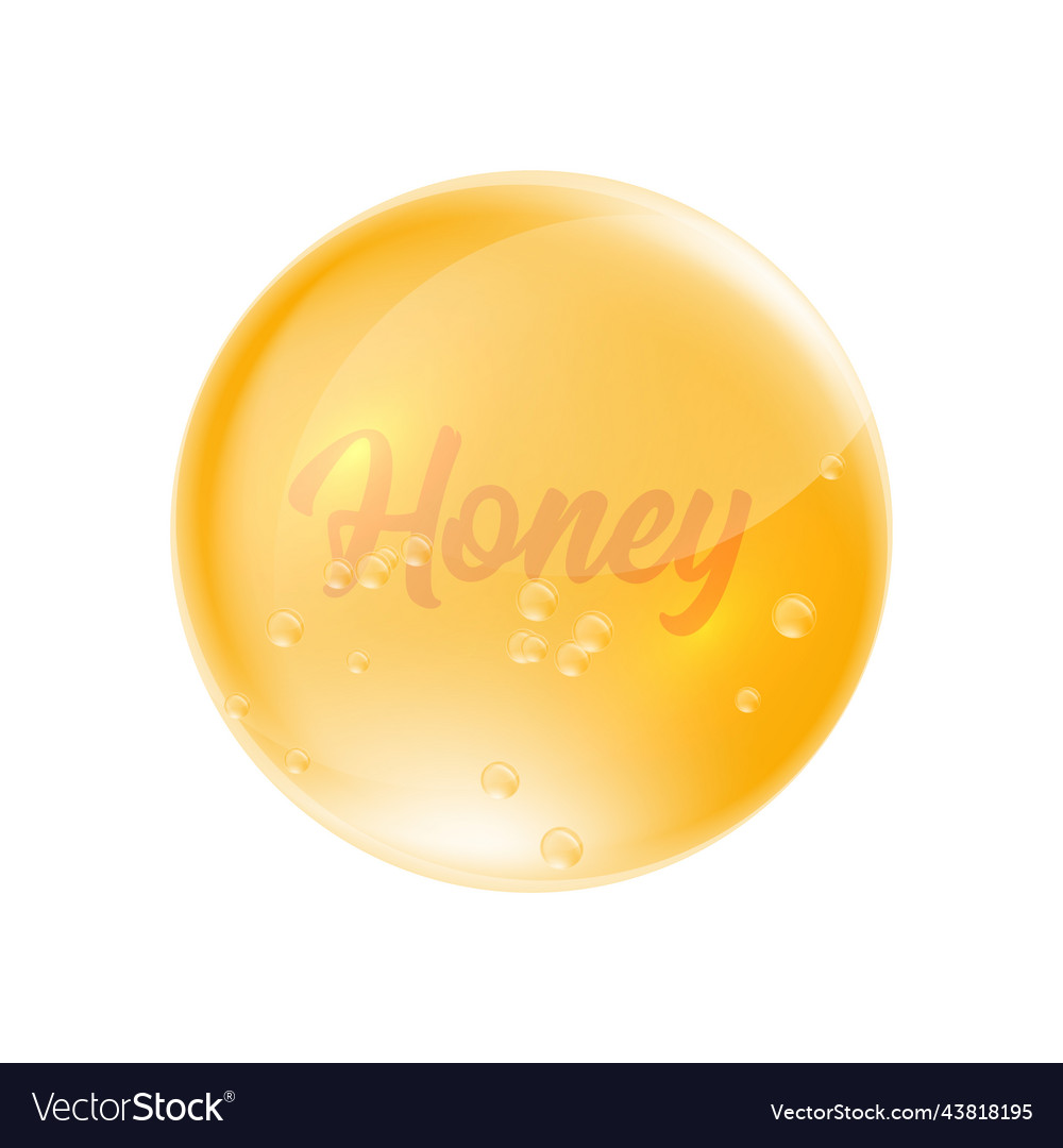 Realistic honey drop