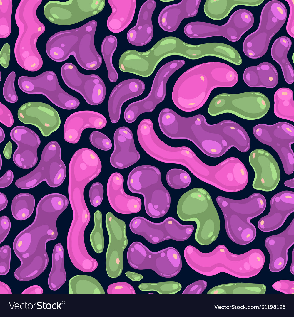Seamless abstract pattern with slime drops