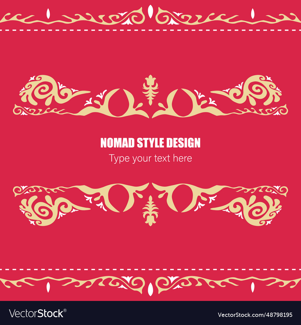 Template for your design ornamental elements vector image Template for your design ornamental elements