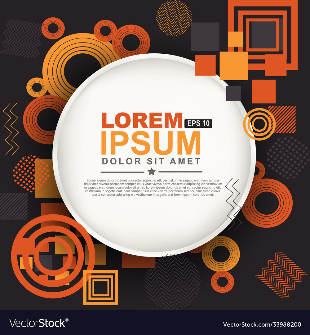 Abstract circle geometric pattern design
