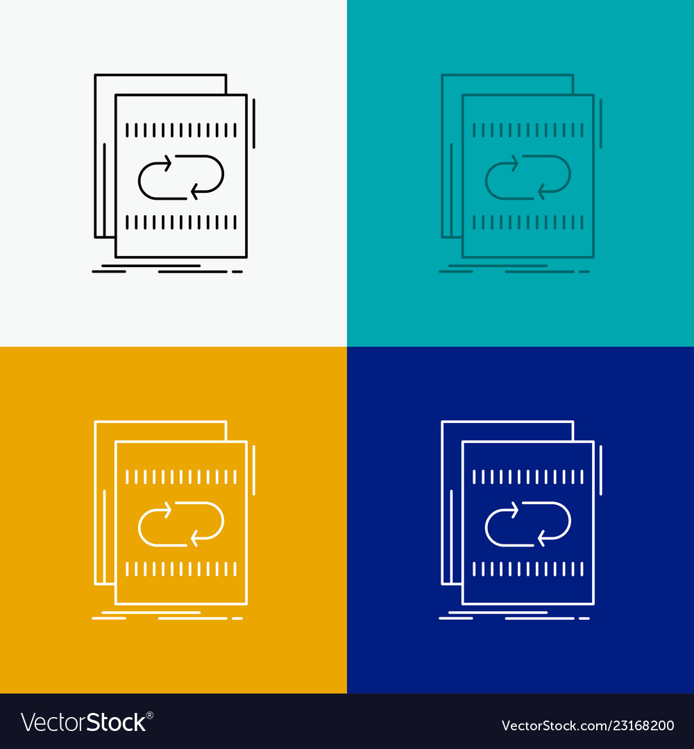 Audio file loop mix sound icon over various