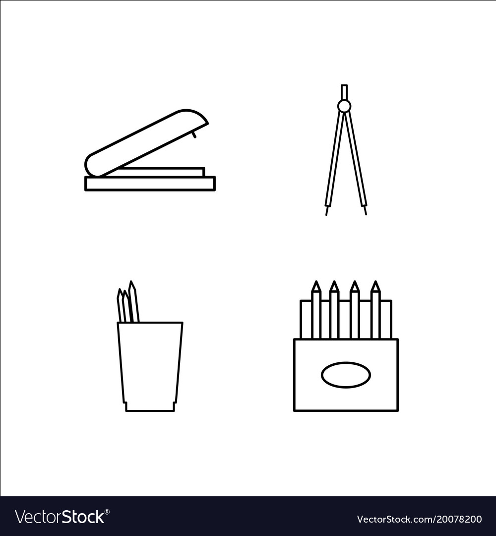 Design und Studio einfache lineare Icon-Setsimple