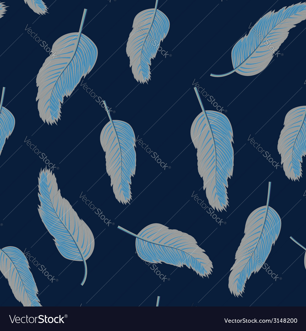 Feather seamless pattern