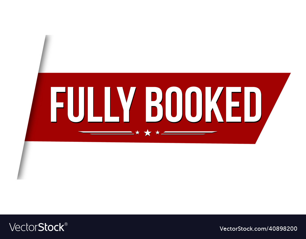 Fully booked banner design