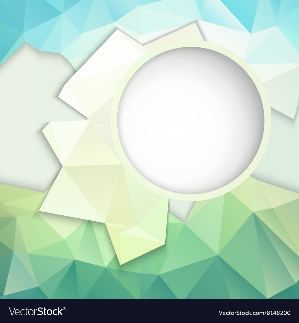 Geometric background with frame for text