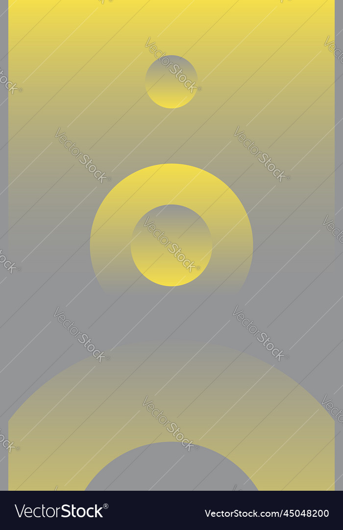 Gray gradient yellow circle abstract pattern vector image Gray gradient yellow circle abstract pattern