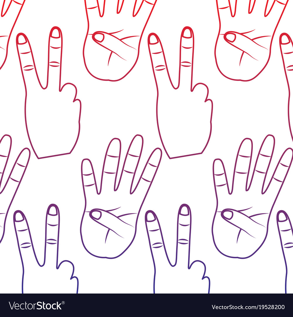 Hand gesture pattern image