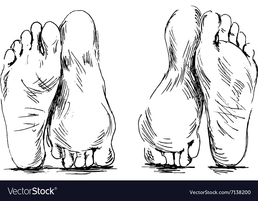 Hand Sketch Couple Of Feet Having Sex Royalty Free Vector 2639