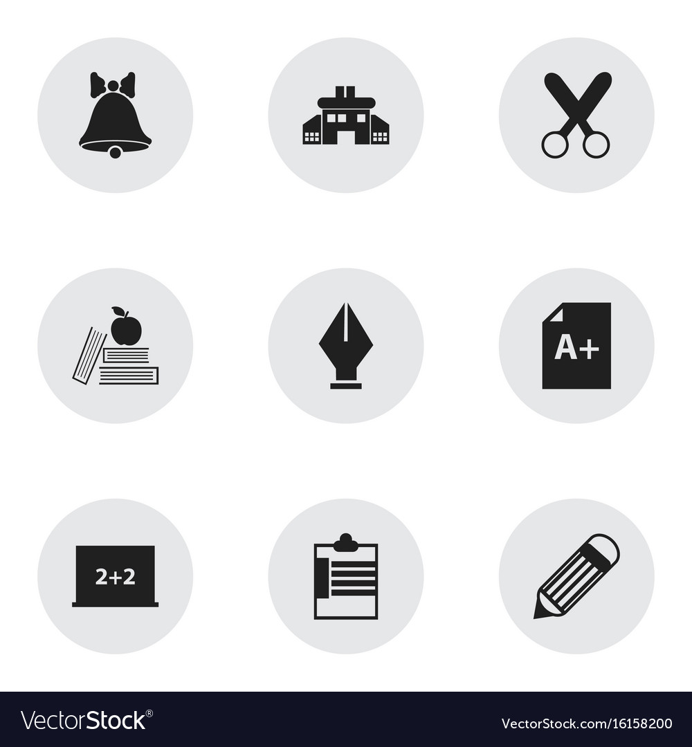 Set of 9 editable knowledge icons includes