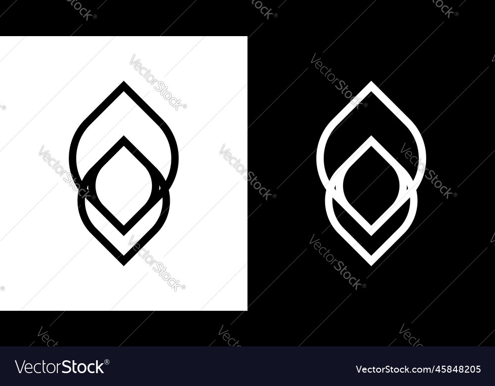 Indian guru logo monogram black and white icon