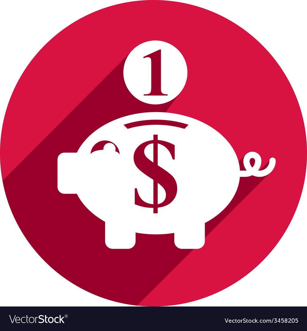 Piggy bank money icon