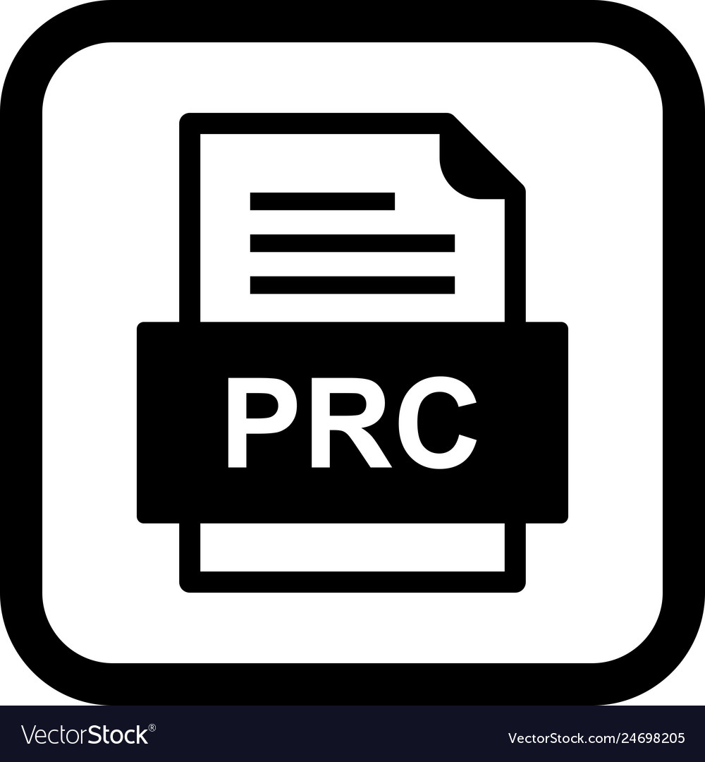 Prc file document icon