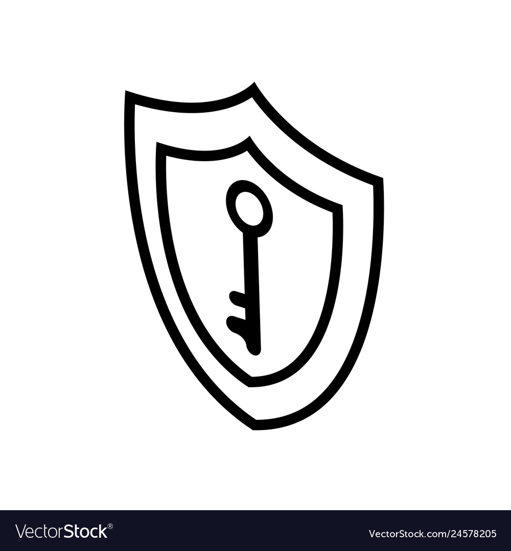 Security shield with key