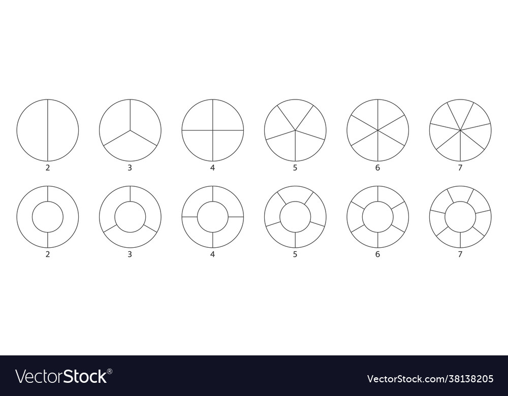 Segment slice sign wheel round diagram part