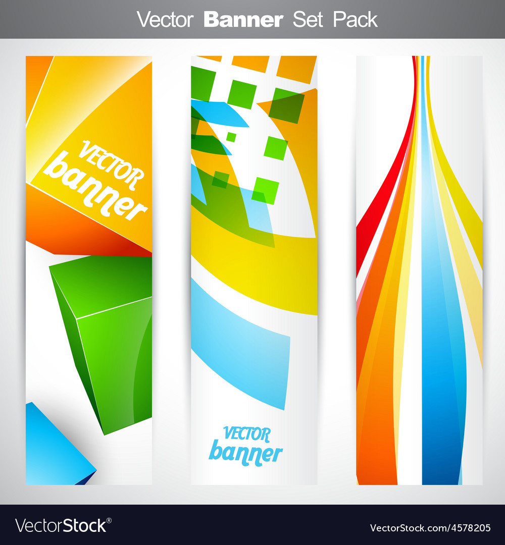 Vertical headers Royalty Free Vector Image - VectorStock