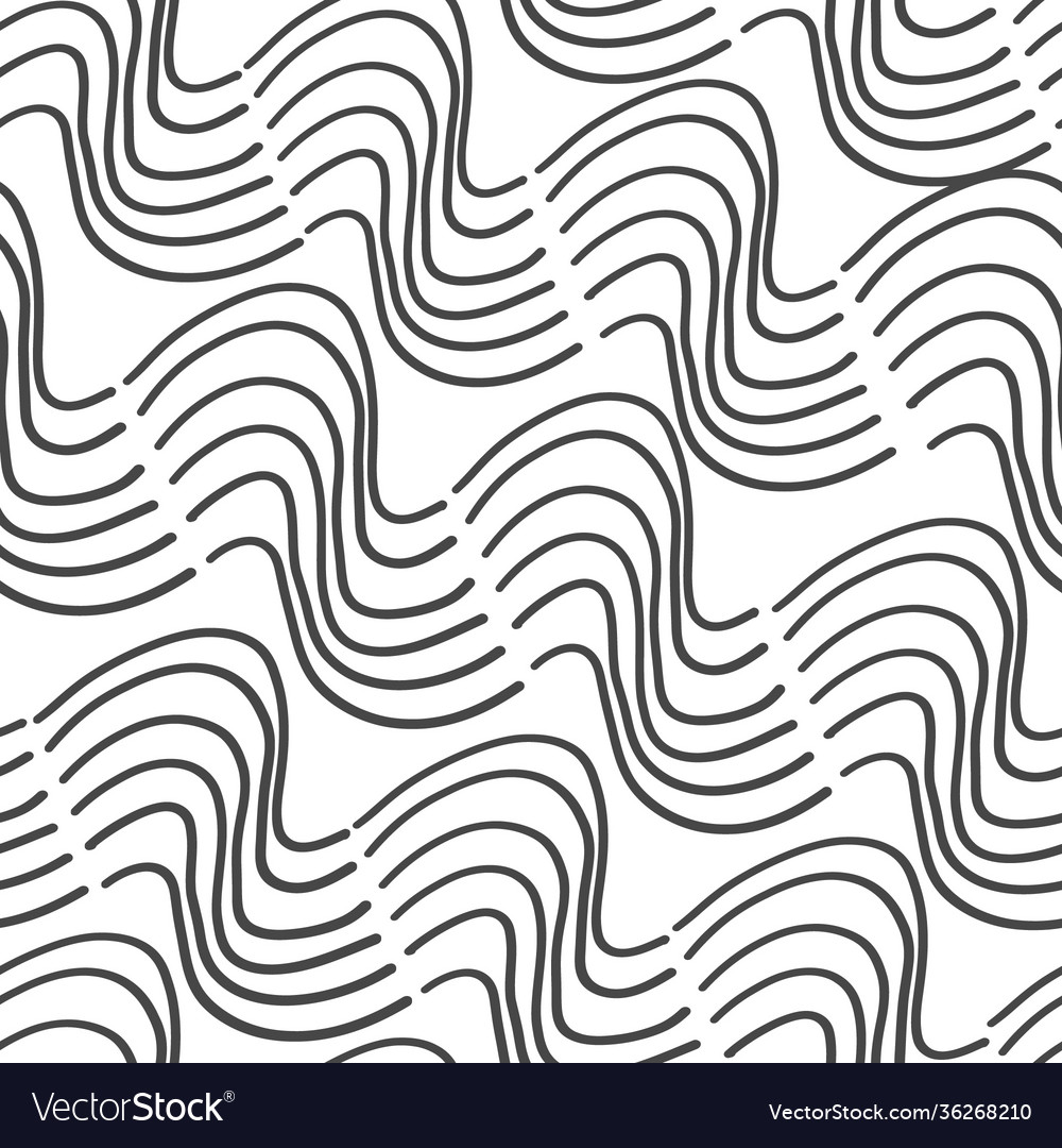 Abstract Wavy Lines Pattern