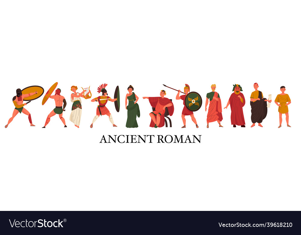 Ancient roman Royalty Free Vector Image - VectorStock