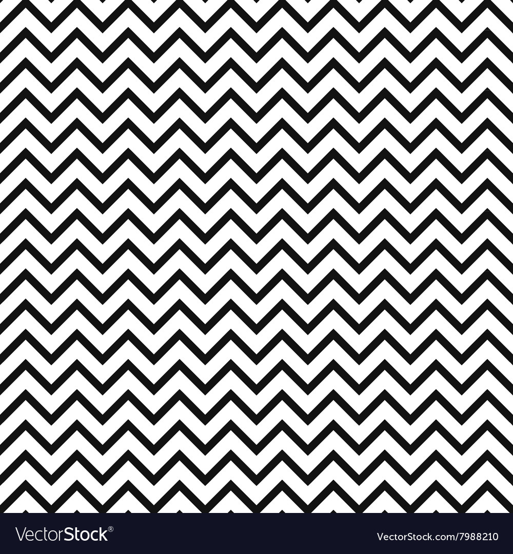 Black and White Zigzag Chevron Pattern