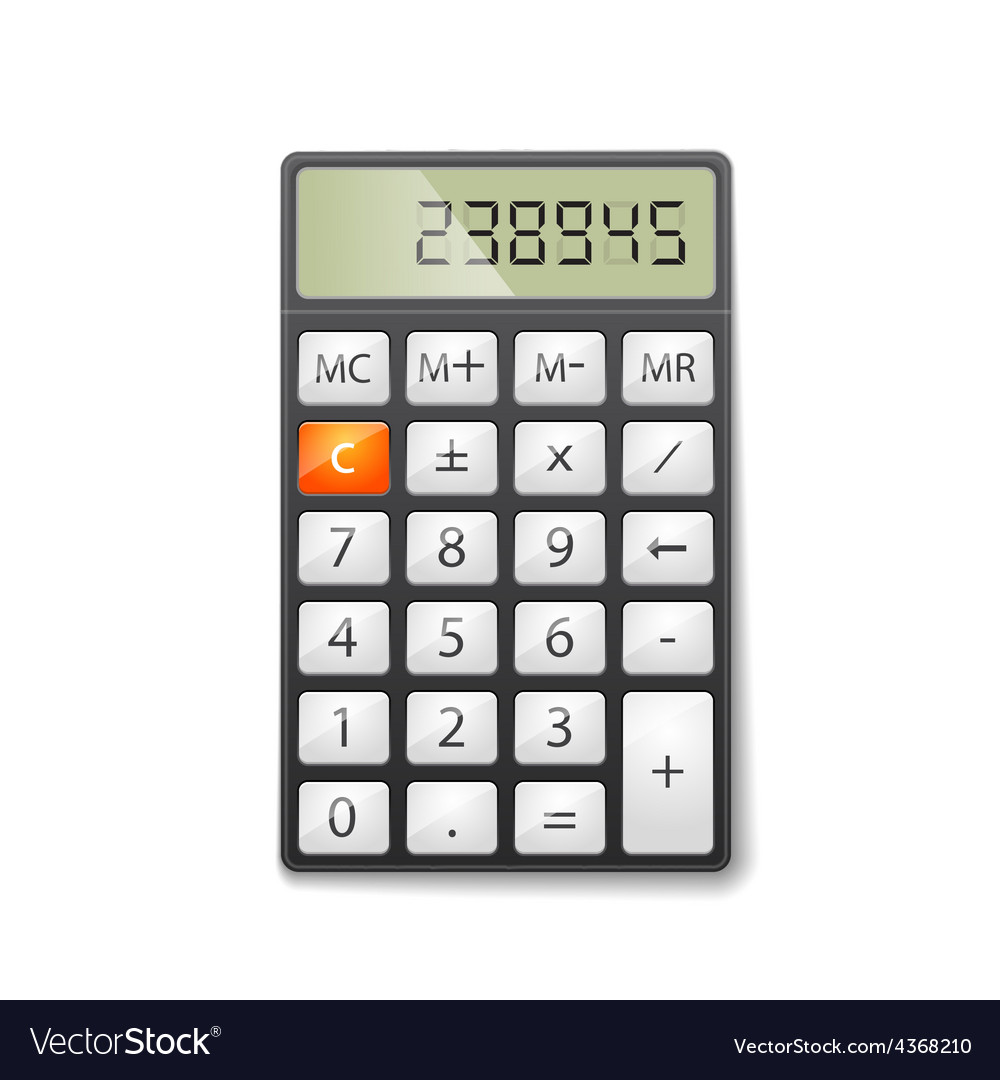 Calc Royalty Free Vector Image - VectorStock