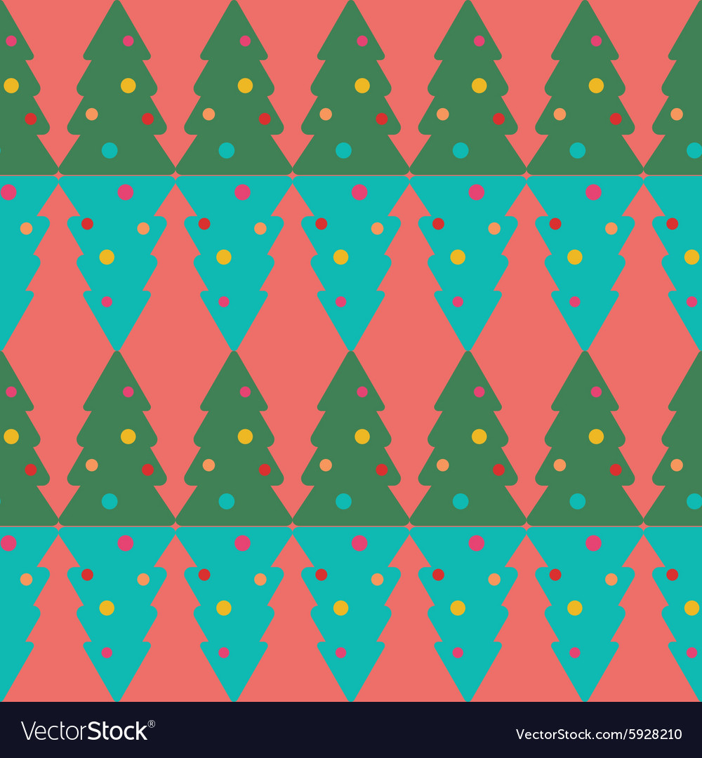 Christmas Tree Seamless Pattern