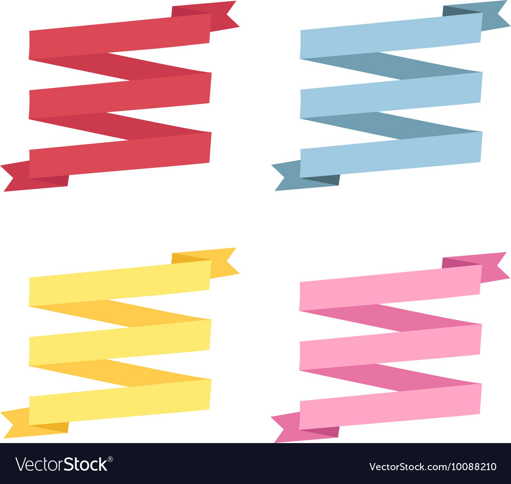 Four color ribbon patterns