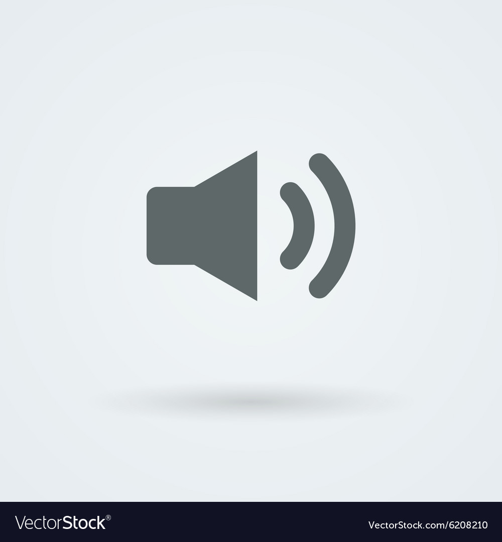 Minimalistic icon of sound