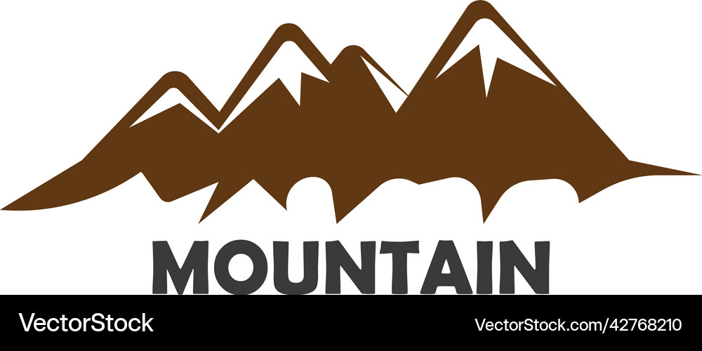 Mountain logo Royalty Free Vector Image - VectorStock