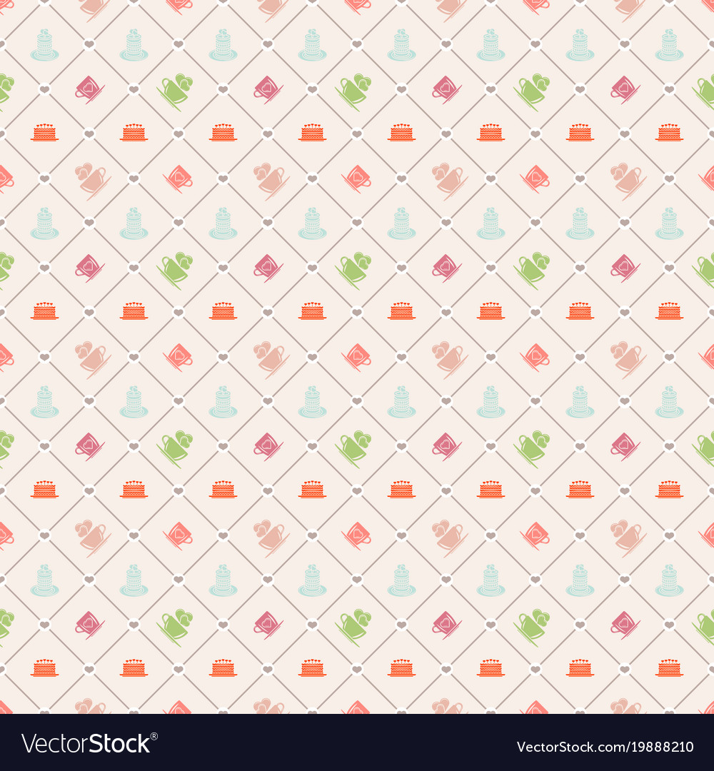 Seamless pattern on valentines day texture