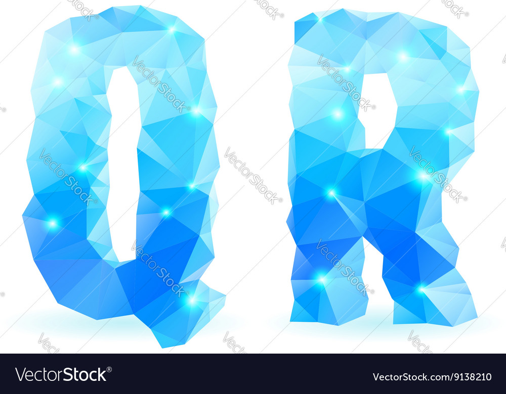 Shimmering Polygonal Font