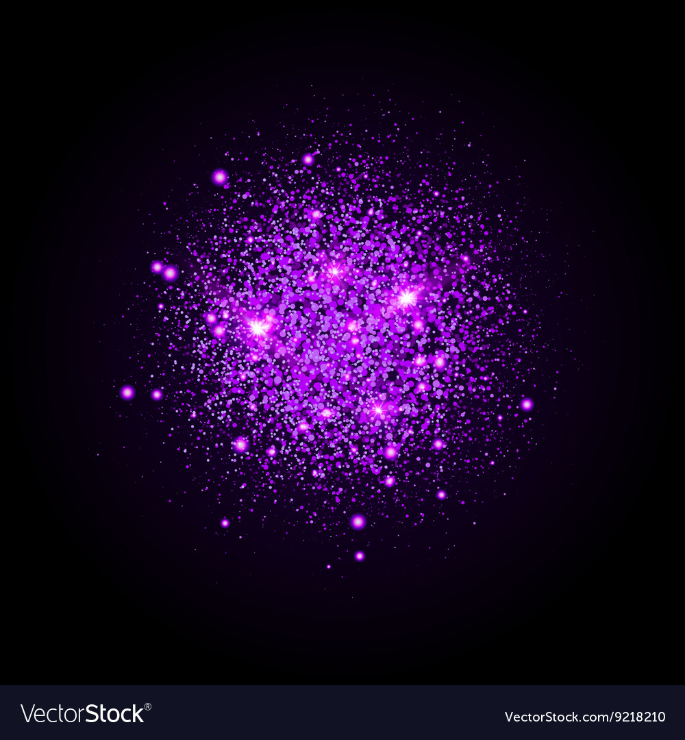 Shiny particles shape sparkling background