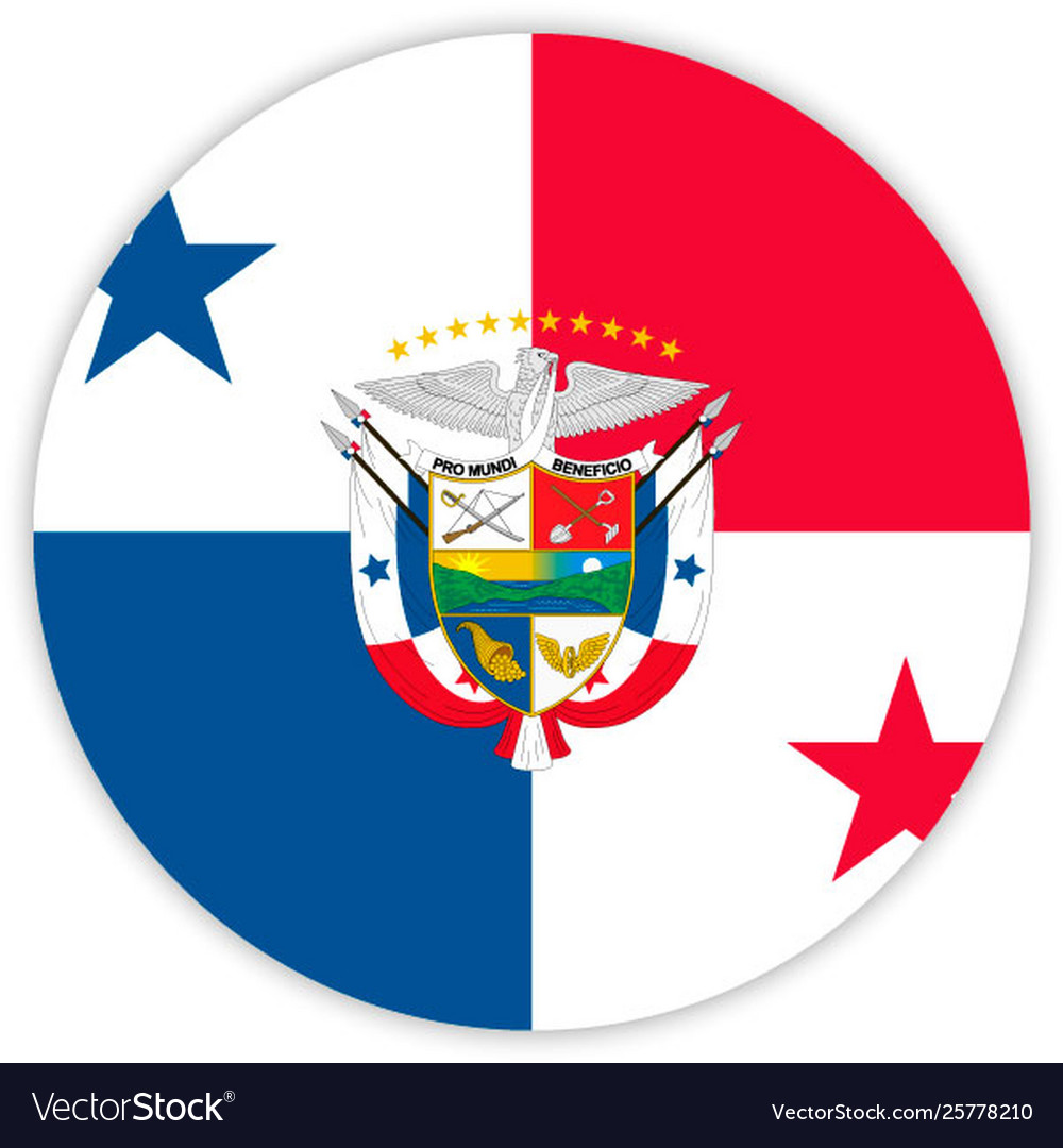 Simple round flag vector image Simple round flag