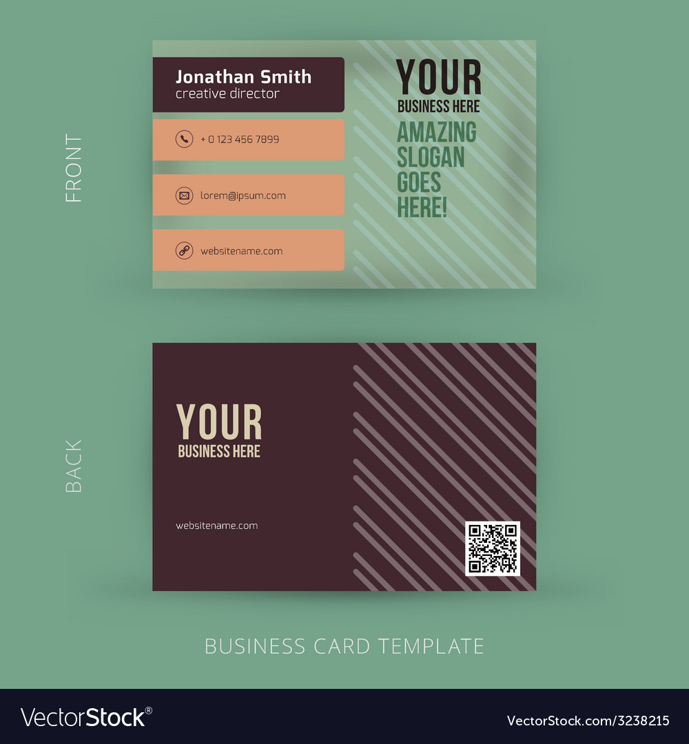 Abstract creative business card template eps10