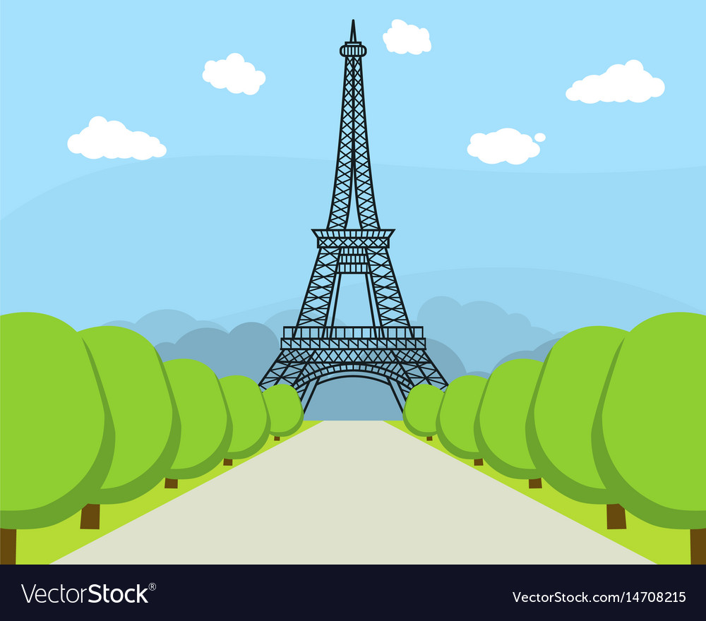 Cartoon Eiffel Tower