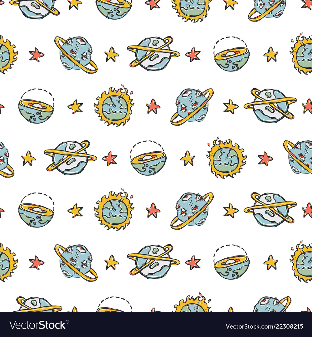 Cosmic solar system fantasy space background